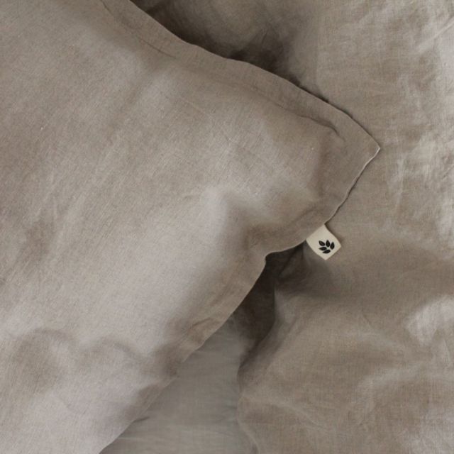 Linen Duvet Cover Single, Natural