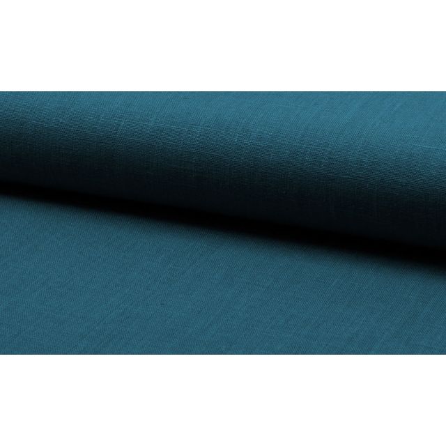 Linnea Blue Shadow - Linen Fabric