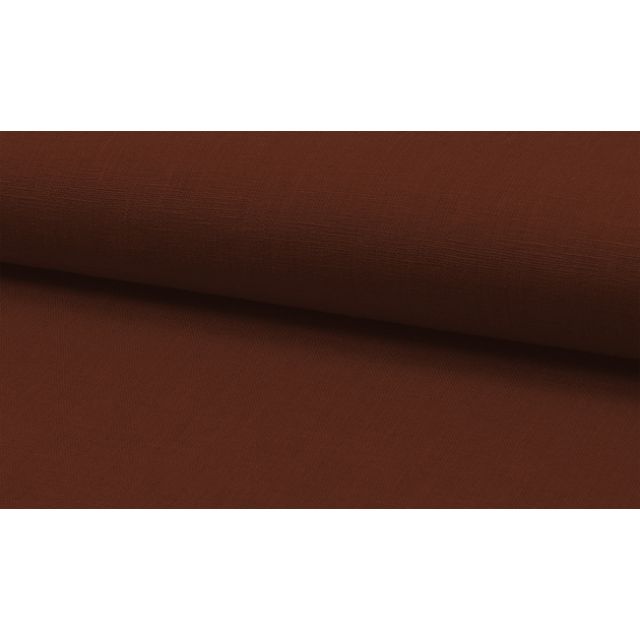 Linnea Caramel - Brown Linen Fabric