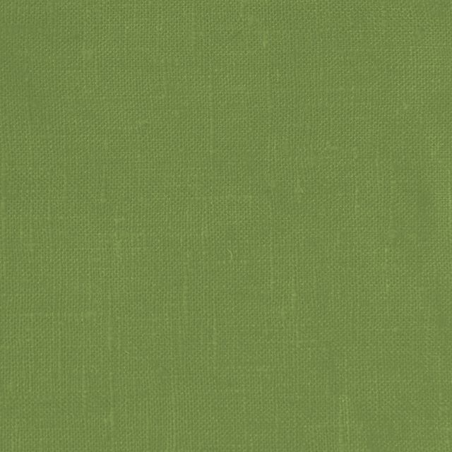Linnea Ivy Green Linen Curtain Fabric 