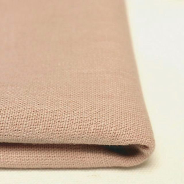 Linnea Rose Fog - Dusty Pink linen fabric