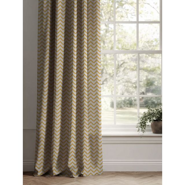 azig-mustard Natural Curtains