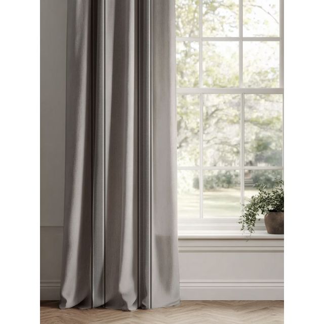 bella-charcoal Natural Curtains
