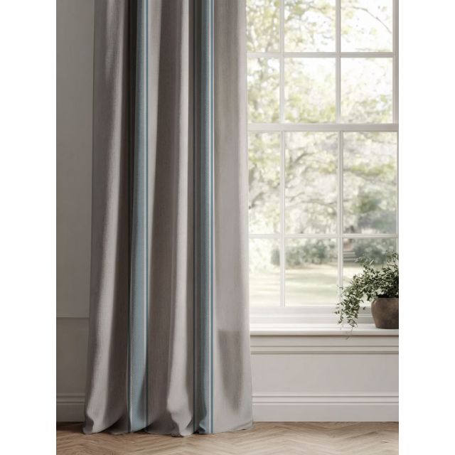 bella-true-blue Natural Curtains