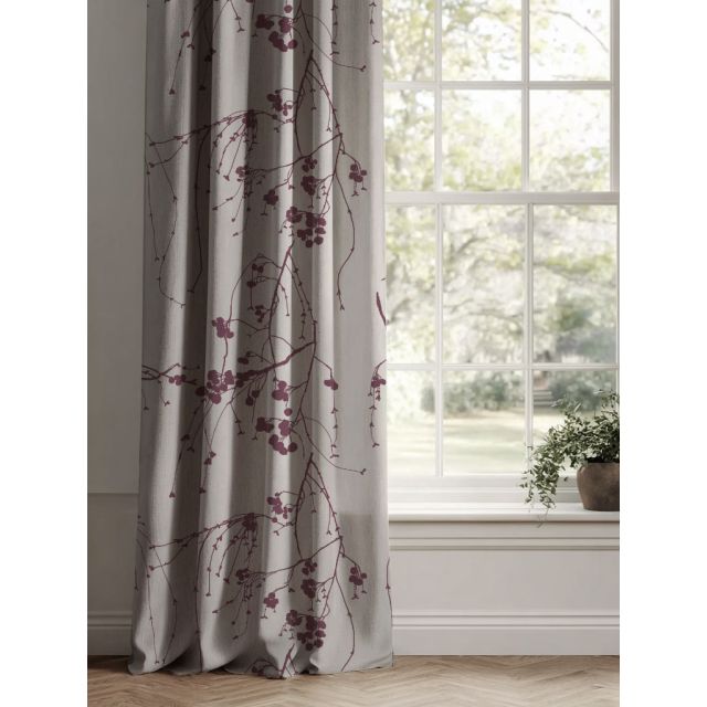 berry-grape Natural Curtains