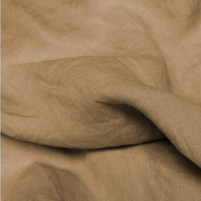 Mariana Sand - Stonewashed natural linen & Cotton fabric