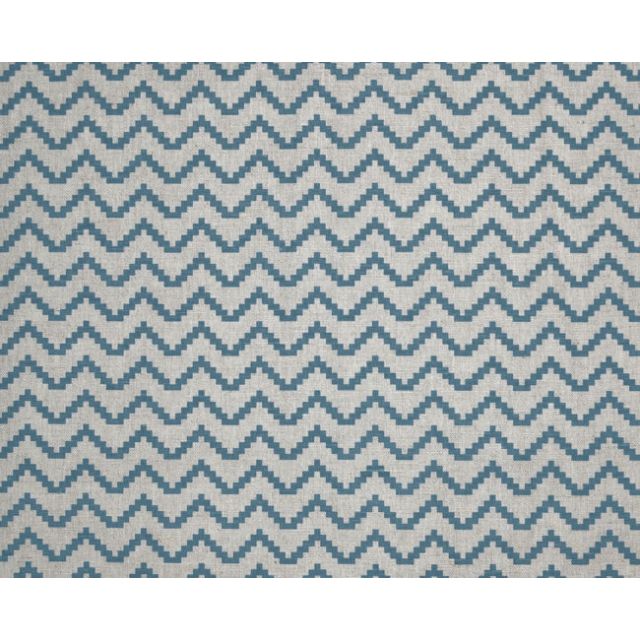 Azig Marine - Fabric for curtains and blinds printed with Blue