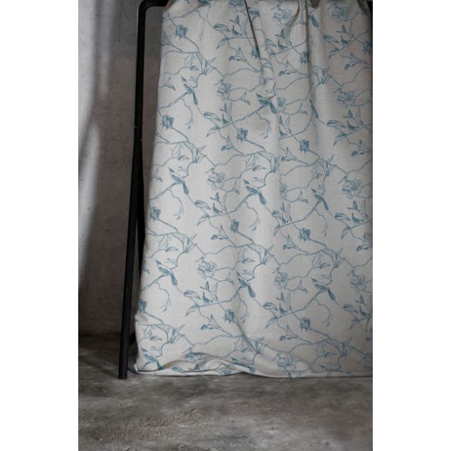 Gardenia Marine - Blue Botanical / bird pattern