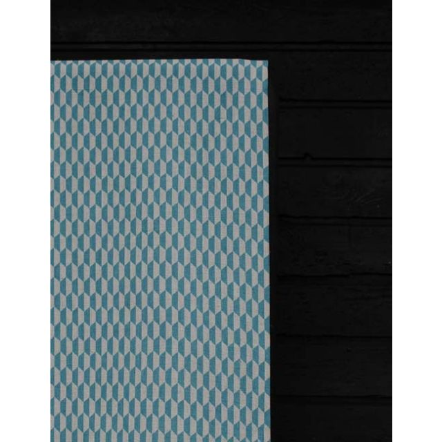 Lana Marine - Fabric for curtains, Blue Print