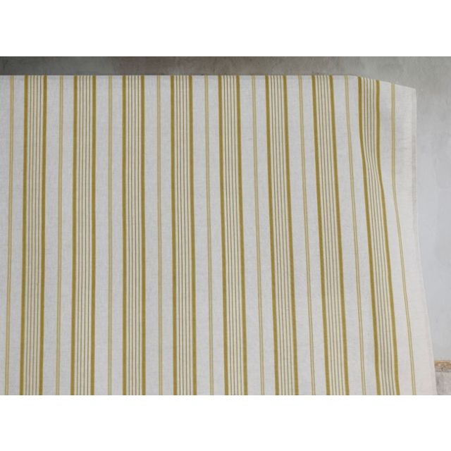 Freja Mustard - Curtain fabric with Yellow stripes