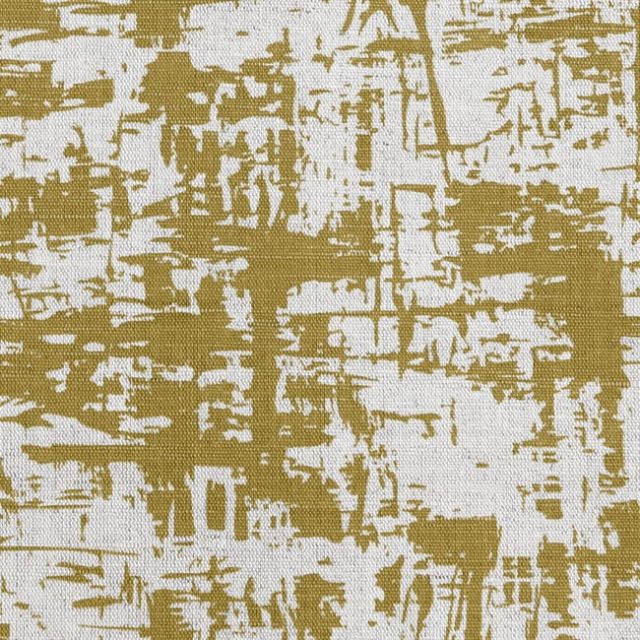 Grunge Mustard - Curtain fabric, abstract Yellow pattern