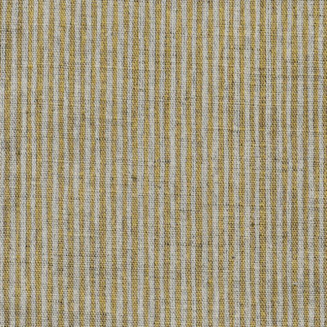 Laila Mustard - Curtain fabric with Yellow stripes