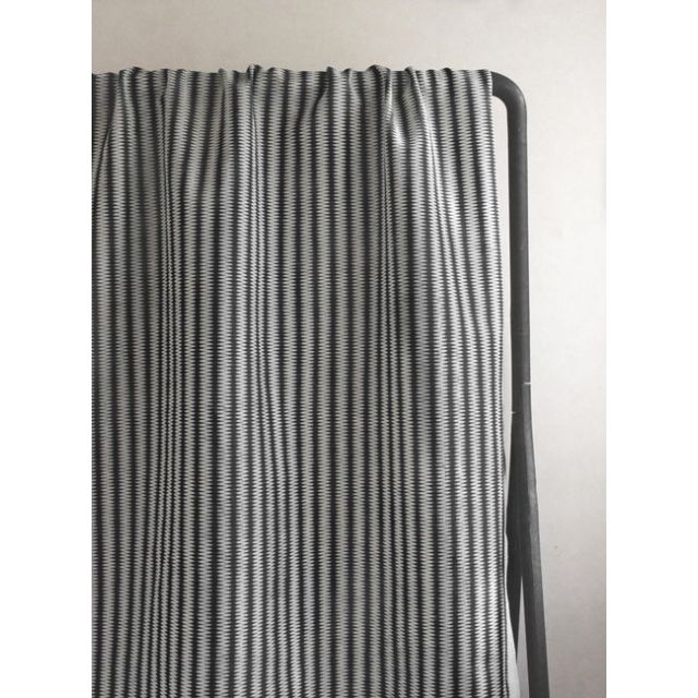 Ksenia Noir - Curtain fabric, abstract Black pattern