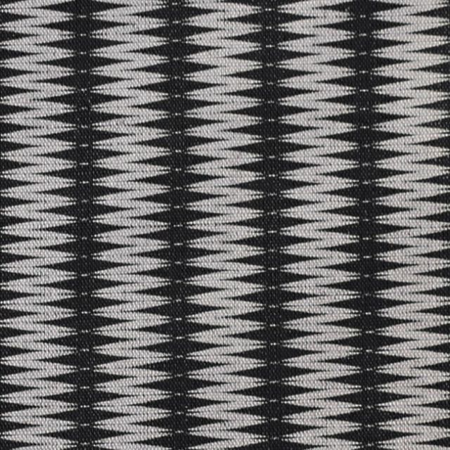Ksenia Noir - Curtain fabric, abstract Black pattern