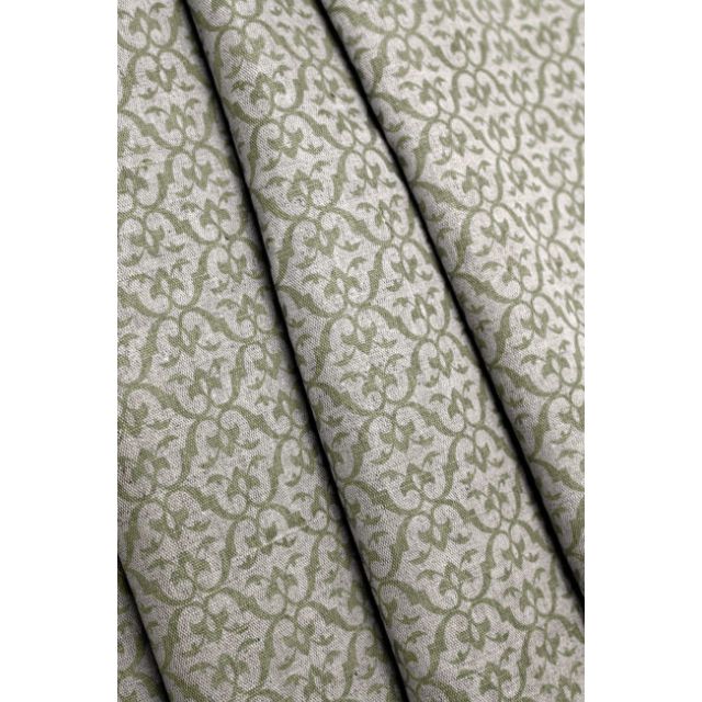 Brita Olive - Curtain fabric printed with Olive Green