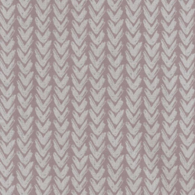 Fia Peony - Linen curtain fabric, abstract Pink pattern