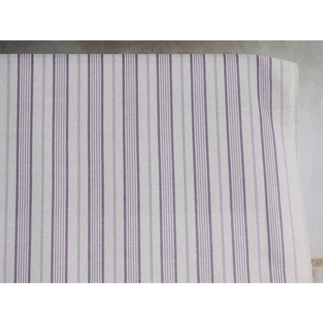 Freja Powder Plum - Curtain fabric with Purple stripes
