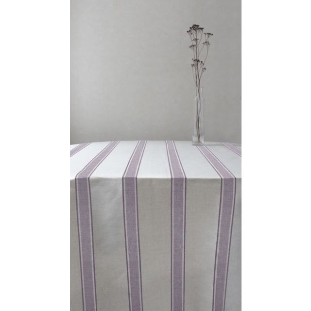 Bella Powder Rose - Curtain fabric with Pink stripes