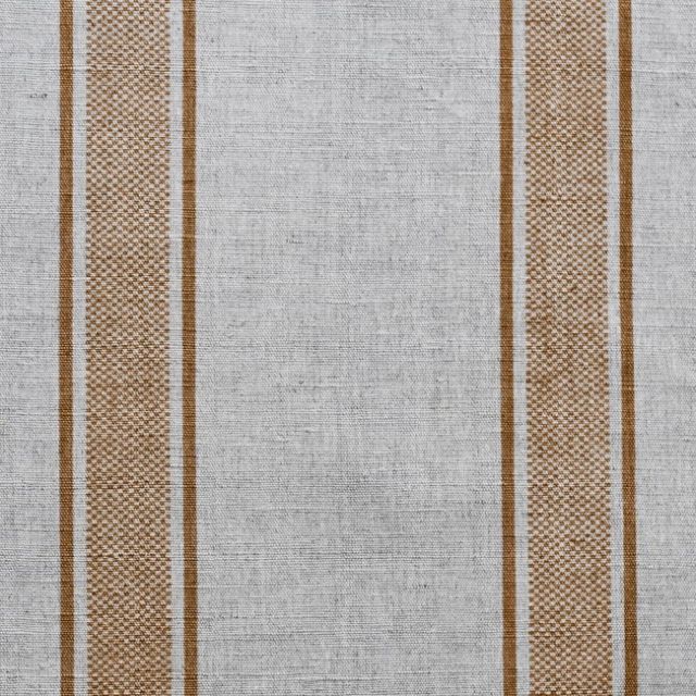 Bella Tangerine - Curtain fabric with Orange stripes
