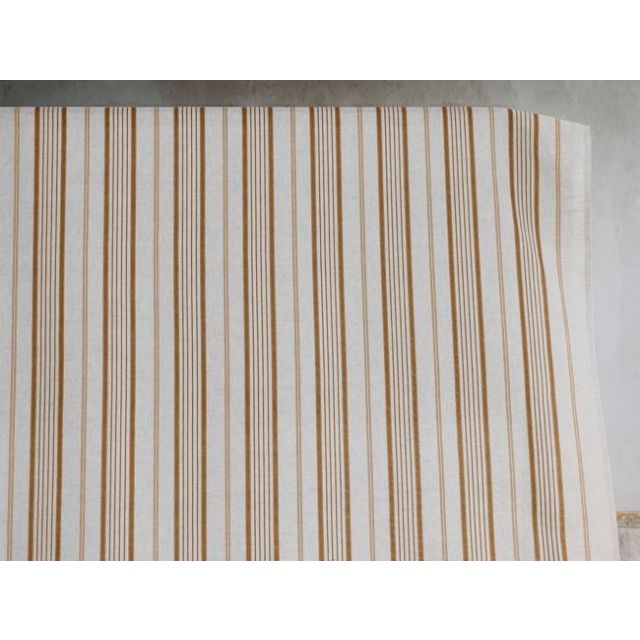 Freja Tangerine - Curtain fabric with Orange stripes