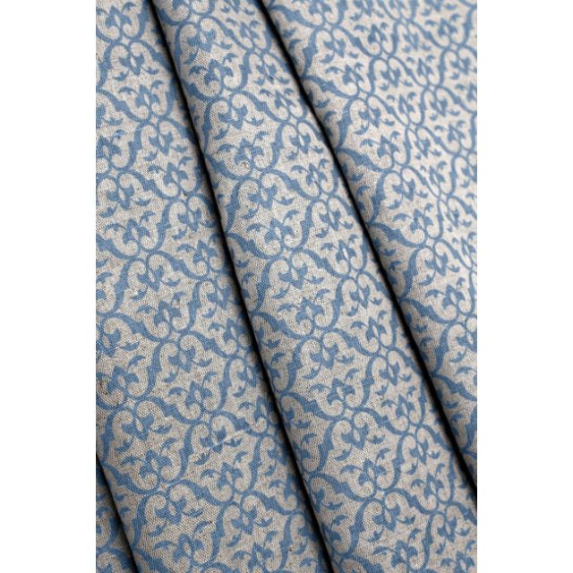Brita True Blue - Curtain fabric printed with Blue