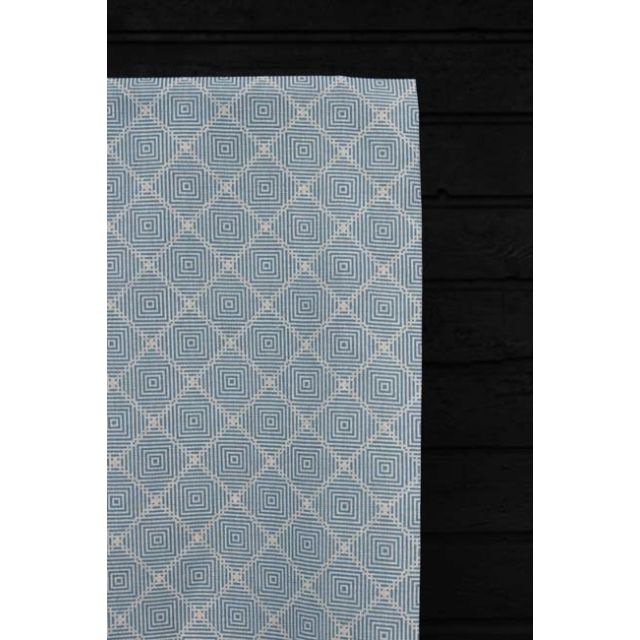 Feline True Blue- Fabric for curtains, Blue Print