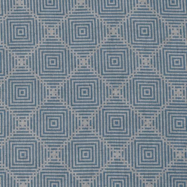 Feline True Blue- Fabric for curtains, Blue Print
