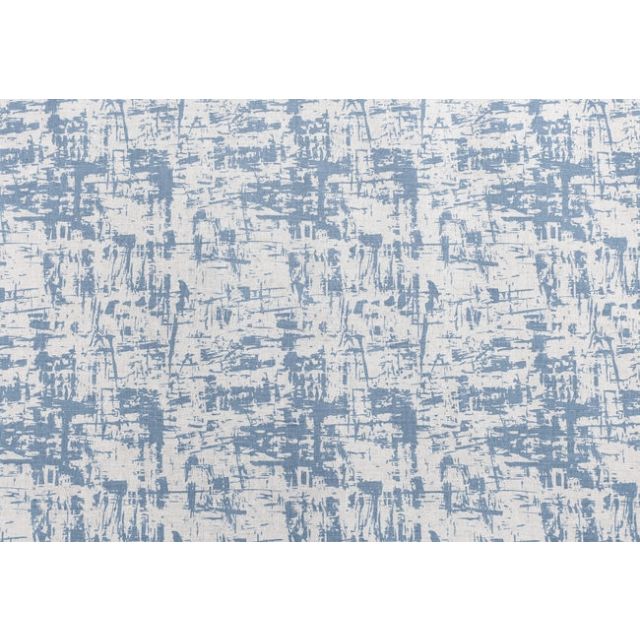 Grunge True Blue - Curtain fabric, abstract Blue pattern