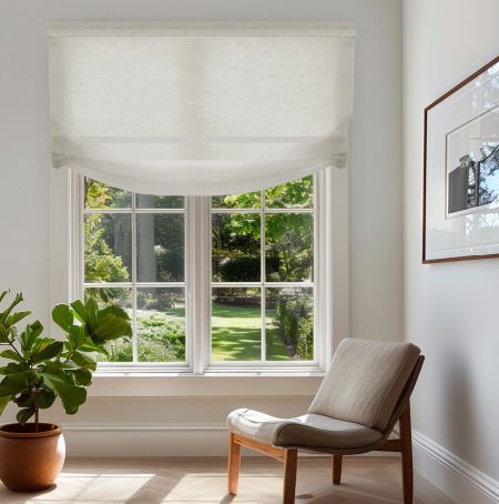 Linen Blinds, Linen Roman Blinds - Made to Measure